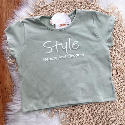 Conj. Blusa Style e Short Saia Floral - Verde